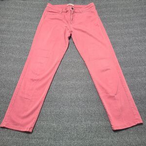 J Jill Jeans‎ Womens 12 Pink Slim Boyfriend Straight Leg Denim Pants
